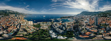 Mountains In Monaco Monte-Carlo City Riviera Drone Summer Photo Air 360 Vr Virtual Reality Drone Panorama