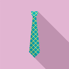 Sticker - Male tie icon. Flat illustration of male tie vector icon for web design