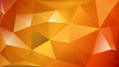 Abstract polygonal background of many triangles in orange colors