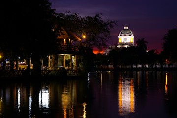 Sticker - The Thai parliament building is a large European-style building.