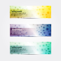 Wall Mural - set of abstract banner background designs in vector format, for your design needs such us promotiona