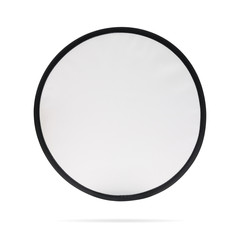 blank patch or fabric label on isolated background with clipping path. white logo team or emblem for
