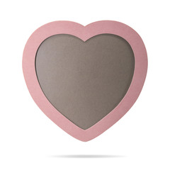 Poster - Photo frame on isolated background with clipping path. Cute picture border for montage or your design.