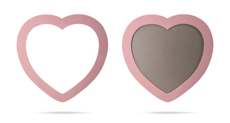 Poster - Photo frame on isolated background with clipping path. Cute picture border for montage or your design.