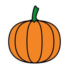 Poster - fresh pumpkin vegetable icon