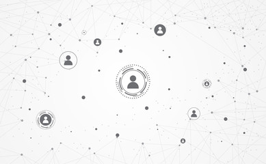 Wall Mural - connection abstract dot line triangle and points concept bitcoin global network connection. vector i