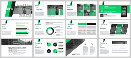 Aufkleber - Business presentation slides templates from infographic elements. Can be used for presentation, flyer and leaflet, brochure, corporate report, marketing, advertising, annual report, banner, booklet.
