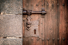 Old Door Lock Of A Monumental Building