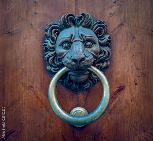 Lion S Head Door Knocker Funny Face Italy Buy This Stock Photo