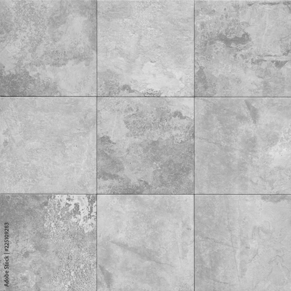 grey stone texture pattern - patchwork tile  /  tiled background - obrazy, fototapety, plakaty 