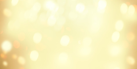 Wall Mural - golden christmas bokeh background with snowflake and gold glittering bokeh stars. a shiny holiday ca