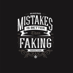 Making Mistakes Typography Quote