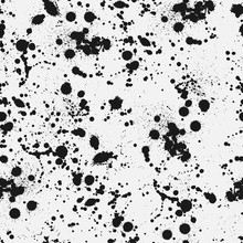 Inky Blots Seamless Pattern. Grunge Dirty Vector Texture