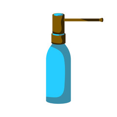 Wall Mural - bottle - spray for the throat. vector illustration on white background.