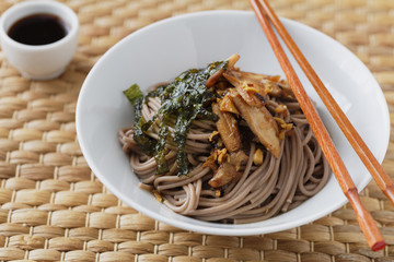 Wall Mural - Shiitake, soba, and ginger soup