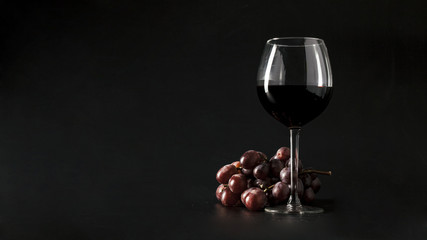 red wine in glass