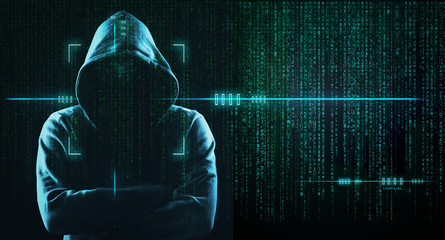 Dark Web Hooded Hacker 