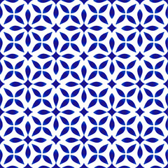 blue and white pattern seamless