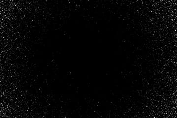 Wall Mural - snowfall on a black background,christmas background. white holiday abstract glitter happy new year b