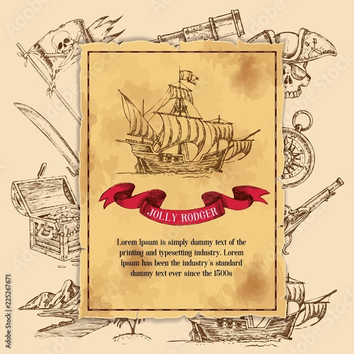Jolly Rodger Pirate Background