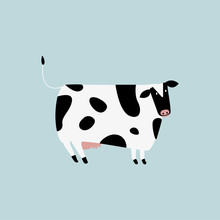 Cute Illustration Of A Cow