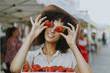 © Rawpixel.com - Woman having fun with strawberries