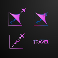 Wall Mural - travel logo icon