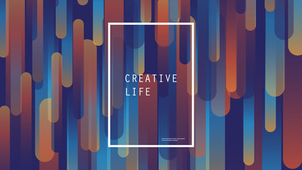Wall Mural - abstract colorful minimal geometric background design, gradient shapes - vector illustration