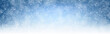 © Vjom - Blue shiny winter banner with snow.
