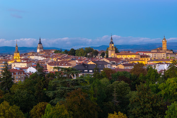 Wall Mural - Downtown of Vitoria-Gasteiz at dusk, Spain