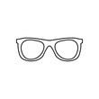© OLGA - Glasses line icon, outline vector sign, linear pictogram isolated on white. logo illustration