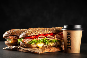 Wall Mural - Classic BLT sandwiches