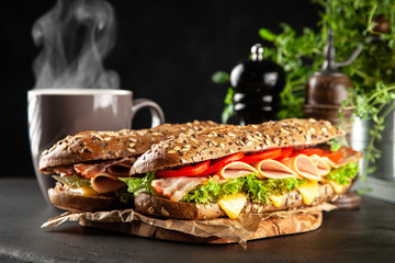 Wall Mural - Classic BLT sandwiches