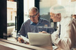 © Jacob Lund - Business men discussing over documents in a restaurant