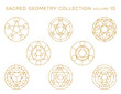 © 77zack - Sacred Geometry Vector Collection - Golden isolated on white