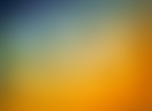 Orange Blue And Gold Background Blur, Gradient Blue Sky Blurred Into Orange Clouds With Smooth Texture In Elegant Wallpaper Design