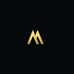 abstract letter m logo desig