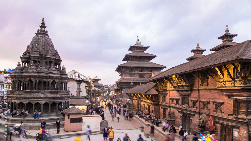 Nepal temple patan - obrazy, fototapety, plakaty 