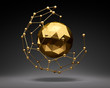© peterschreiber.media - Nanoball und goldene Sphäre