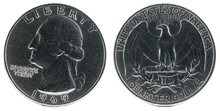 United States Coin. Quarter Dollar 1969.