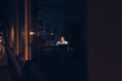© mavoimages - Asian businessman working at his desk in a dark office