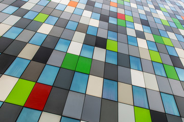 Multi colored facade