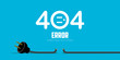 404 error website not found graphic design. Vector illustration