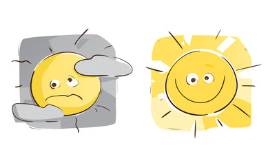 Sunny Day VS Cloudy Day