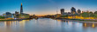 Panorama of the river Thames in London with the skyscrapers of the City and the Tower