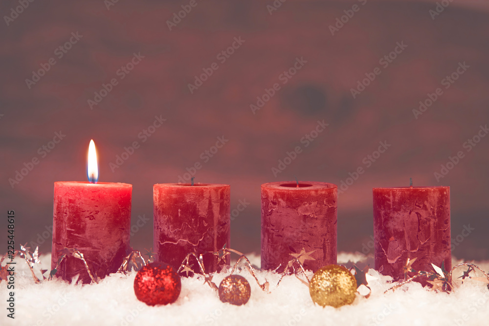Photo Art Print Erster Advent Im Schnee Europosters