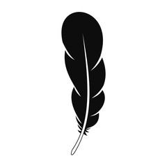 Wall Mural - animal feather icon. simple illustration of animal feather vector icon for web design isolated on wh