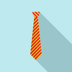 Sticker - Work tie icon. Flat illustration of work tie vector icon for web design