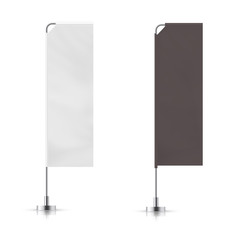 Wall Mural - vector set of different types banner flag