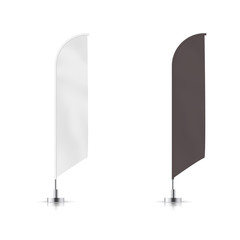 Wall Mural - vector set of different types banner flag